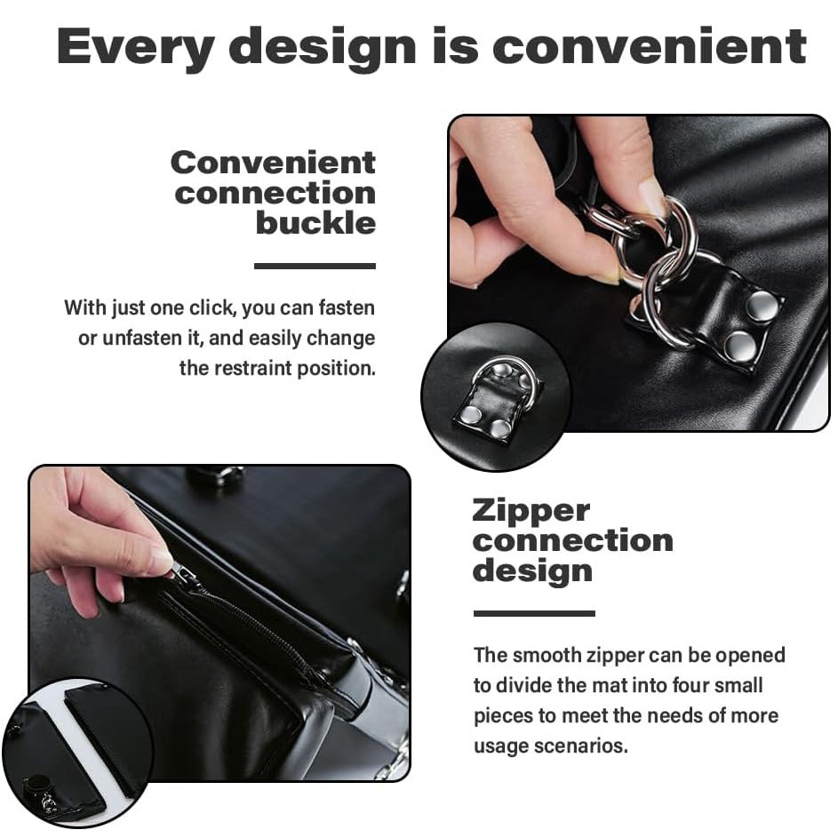 Image of Amazon SM body restraint party mat couple portable outdoor briefcase style sex toys wholesale - Restraint and mat - toys